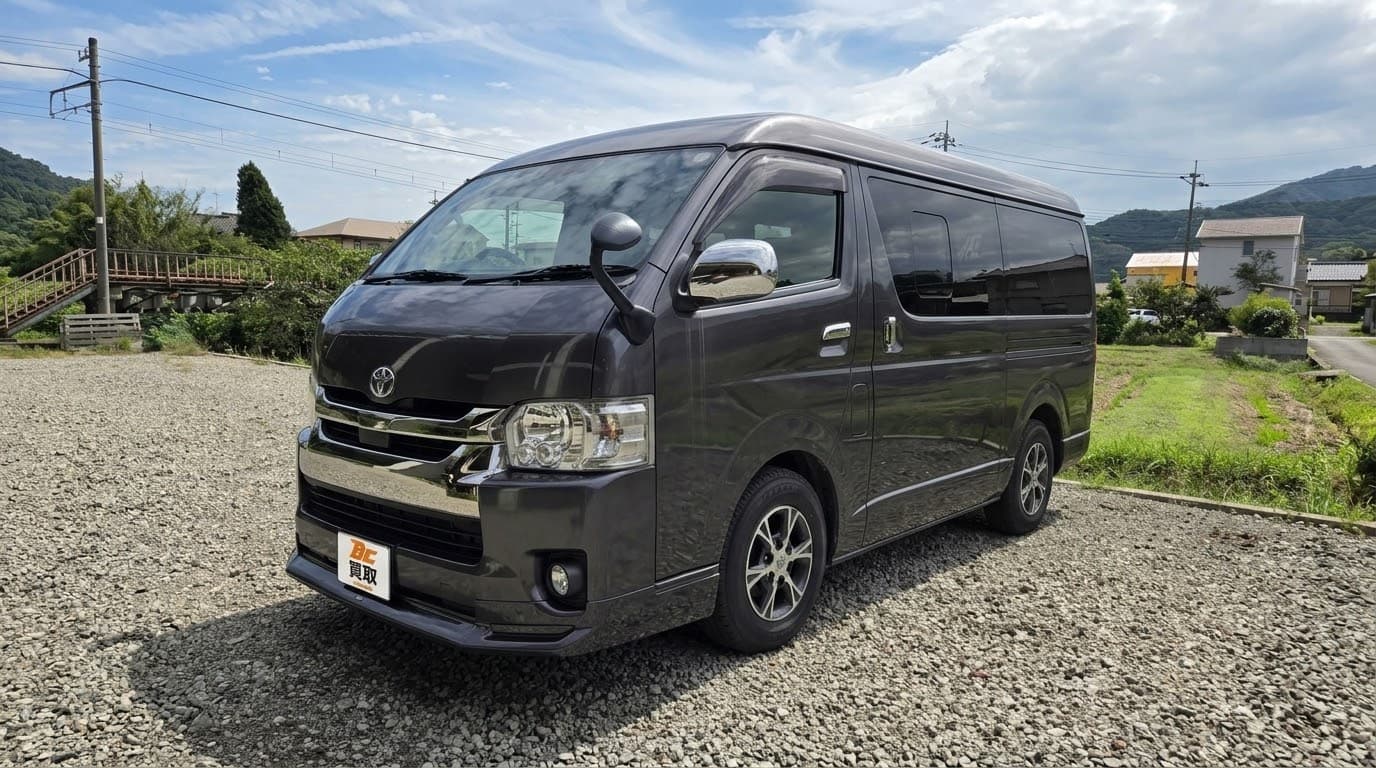 倉敷市植松で2018年式 トヨタ ハイエースバン ロングボディを買取しましたの掲載写真